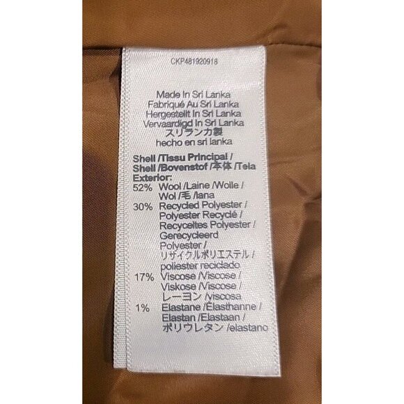 Madewell The Rosedale High Rise Straight Pant Wool Brown Pin Stripe 8 Womens EUC - Picture 7 of 10